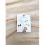 Stars Set Of Earring Fluffy Women's Accessories-Gold