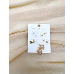 Stars Set Of Earring Fluffy Women's Accessories-Gold