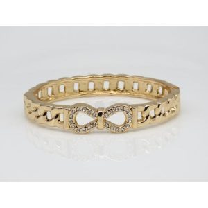 Bow Shape Bold Bracelet Of Fluffy Women's Accessories-Gold