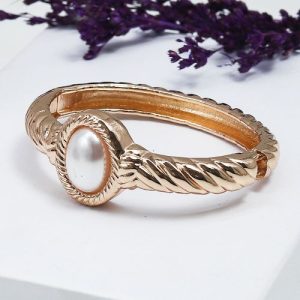 Bold Bracelet Fluffy Women Accessories -Gold