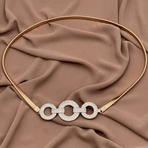 Circle metal belt - Gold