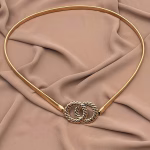 Metal belt in the form of interlocking rings