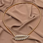 Gold leaf metal belt