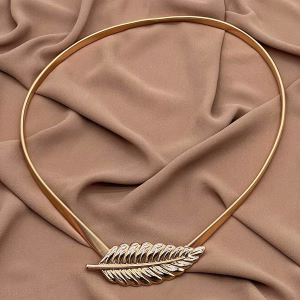 Gold leaf metal belt