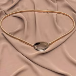 Gold metal eye-shaped belt