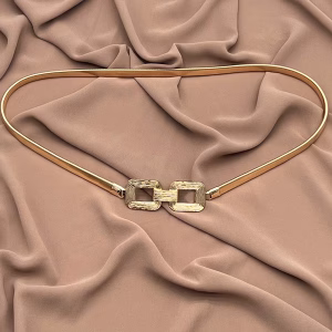 Gold metal chain belt
